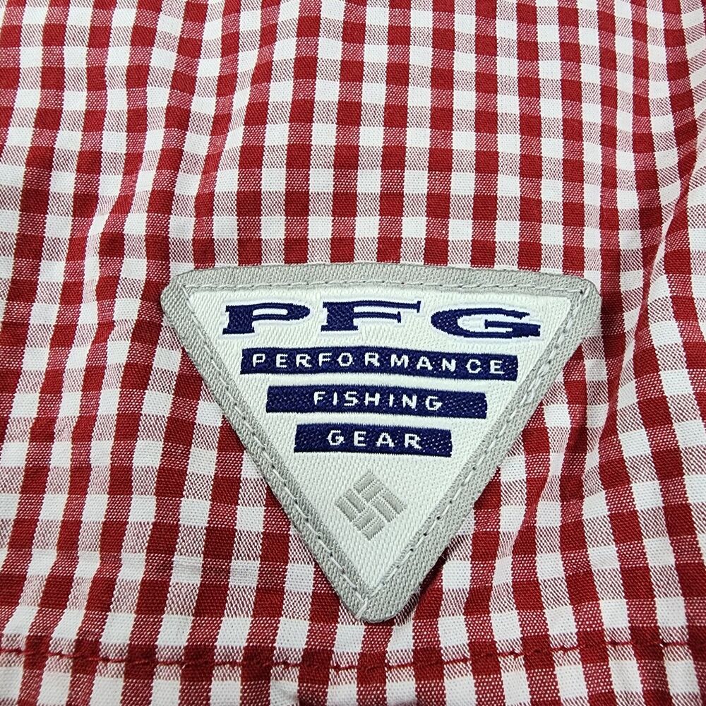 South Carolina Gamecocks Shirt Men XXL Gingham Check Columbia PFG Super Bonehead - Picture 13 of 16